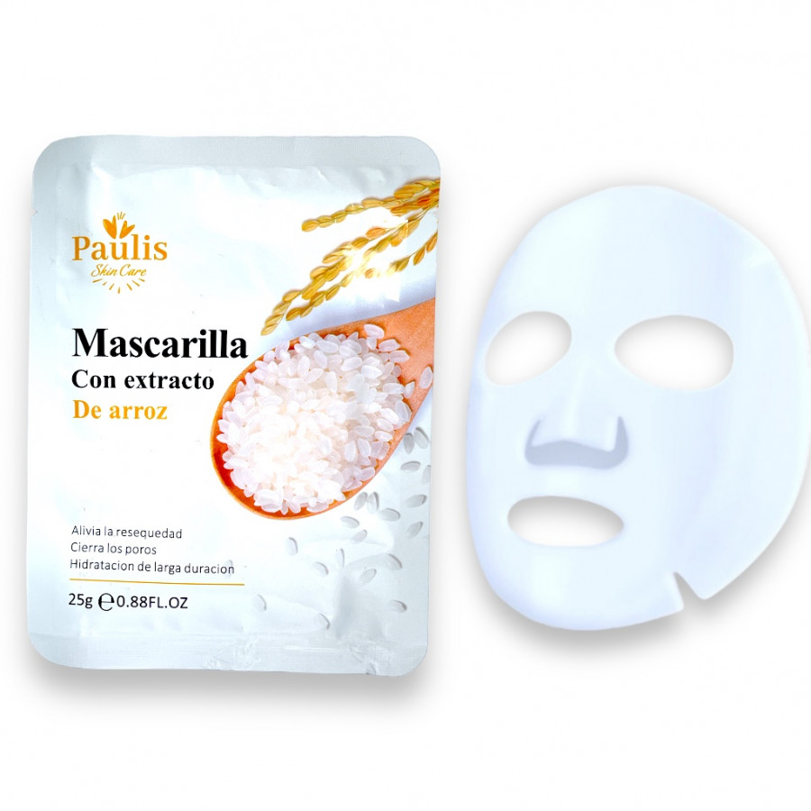 Mascarilla Hidratante Blanqueadora Con Arroz Bioaqua