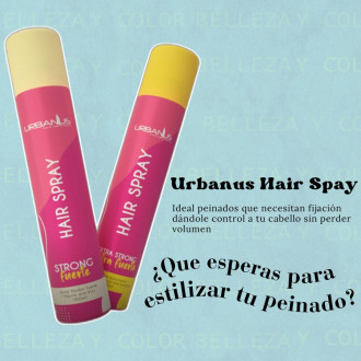Laca Fijadora Hair Spray Fuerte X 400ml Urbanus