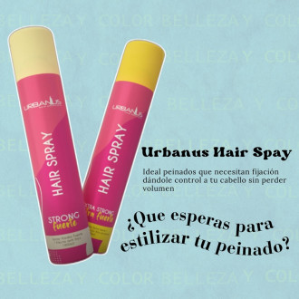 Laca Fijadora Hair Spray Extra Fuerte X 400ml Urbanus